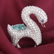14K White Gold "PARAIBA" (GIA Certified) & Diamond Ring
