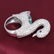14K White Gold "PARAIBA" (GIA Certified) & Diamond Ring - 5