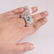 14K White Gold "PARAIBA" (GIA Certified) & Diamond Ring - 6