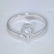 14 K / 585 White Gold Certified Solitaire Diamond Ring - 2