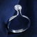 14 K / 585 White Gold Certified Solitaire Diamond Ring - 3