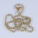 18 K/750 Yellow and White Gold Bead Chain Necklace - 2