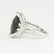 14 K White Gold Tsavorite (GFCO Cert.) & Diamond Ring - 10
