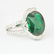 14 K White Gold Tsavorite (GFCO Cert.) & Diamond Ring - 8