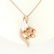 18 K Rose Gold Diamond & Mother of Pearl Pendant - 4