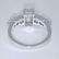 IGI Certified 14 K White Gold Solitaire Diamond Ring - 7