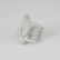 14 K / 585 White Gold Designer Diamond Ring - 6