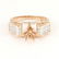 14 K Rose Gold Diamond Ring - Center stone unmounted