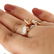 14 K Rose Gold Diamond Ring - Center stone unmounted - 2