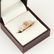 14 K Rose Gold Diamond Ring - Center stone unmounted - 4