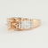 14 K Rose Gold Diamond Ring - Center stone unmounted - 5