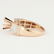 14 K Rose Gold Diamond Ring - Center stone unmounted - 6