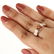 14 K Rose Gold Diamond Ring - Center stone unmounted - 7