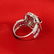 14 K White Gold Royal Red Ruby (LOTUS) & Diamond Ring - 11