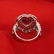 14 K White Gold Royal Red Ruby (LOTUS) & Diamond Ring - 12