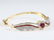 14 K Yellow Gold Bracelet Ruby, Diamonds & Enamel work - 5