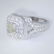 14 K / 585 White Gold Designer Solitaire Diamond Ring - 4