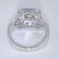 14 K / 585 White Gold Designer Solitaire Diamond Ring - 7