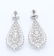 14 K White Gold IGI Certified Designer Diamond Earrings - 12