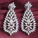 14 K White Gold IGI Certified Designer Diamond Earrings