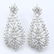 14 K White Gold IGI Certified Designer Diamond Earrings - 3