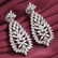 14 K White Gold IGI Certified Designer Diamond Earrings - 5
