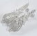 14 K / 585 White Gold Long Chandelier Diamond Earrings - 4