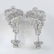 14 K / 585 White Gold Long Chandelier Diamond Earrings - 7