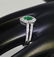18 K White Gold IGI Certified Emerald and Diamond Ring - 3