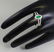 18 K White Gold IGI Certified Emerald and Diamond Ring - 5
