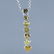 14K/585 White Gold Heart Fancy Diamond Pendant Necklace - 9