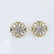 18 K / 750 Yellow Gold IGI Certified Diamond Earrings - 3