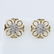 18 K / 750 Yellow Gold IGI Certified Diamond Earrings - 4