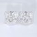 14 K White Gold Exclusive Solitaire Diamond Earrings