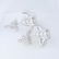 14 K White Gold Exclusive Solitaire Diamond Earrings - 3
