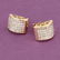 14 K / 585 Yellow Gold Diamond Earring Studs - 3