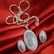 14 K White Gold Diamond Pendant Necklace & Earrings - 5