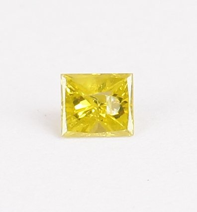 IGI Certified 0.06 ct. Yellow Diamond - AUSTRALIA: IGI Certified 0.06 ct. Yellow Diamond - AUSTRALIA 100% Natural Shape - Rectangular Princess cut Color - Yellow Clarity - I2 Ct. weight - 0.06 ct. Measurements - 2.47 x 2.14 x