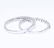 14 K White Gold Diamond and Blue Sapphire Ring set - 3