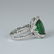 14 K / 585 White Gold Tsavorite Garnet & Diamond Ring - 5