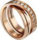 18 K / 750 Rose Gold CARTIER Style Diamond Ring