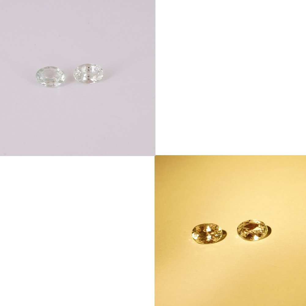 IGI Certified 1.60 ct. Pair (2) Alexandrites - BRAZIL: IGI Certified 1.60 ct. Pair (2) Alexandrites - BRAZIL Ct. wt. - 0.80 + 0.80 = 1.60 ct. Cut - Oval Mixed cut Color - Yellowish Green to Brown Red Clarity - VS Dimensions -