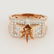 14 K Rose Gold Diamond Ring - Center stone unmounted
