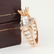 14 K Rose Gold Diamond Ring - Center stone unmounted - 4