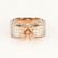 14 K Rose Gold Diamond Ring - Center stone unmounted