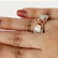 14 K Rose Gold Diamond Ring - Center stone unmounted - 2