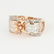 14 K Rose Gold Diamond Ring - Center stone unmounted - 3