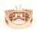 14 K Rose Gold Diamond Ring - Center stone unmounted - 8