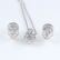 14K White Gold PINK Diamond Pendant Necklace & Earrings - 8
