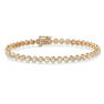 14 K / 585 Yellow Gold Tennis Bracelet with Diamonds